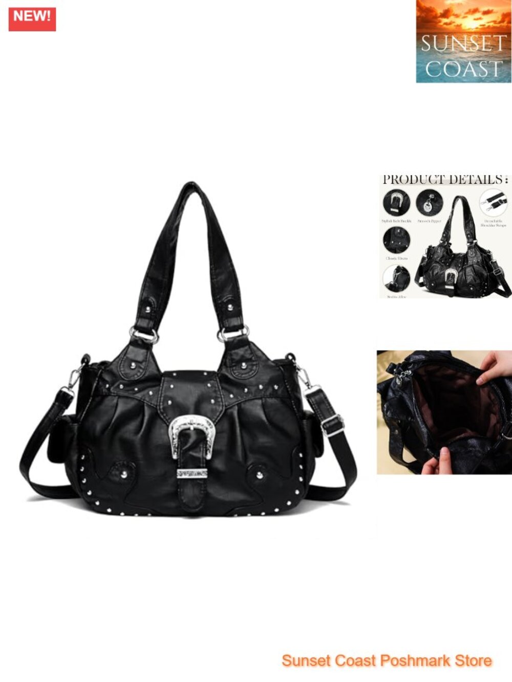 Vegan Leather Hobo Satchel Multi-Pocket Crossbody Y2K Purse